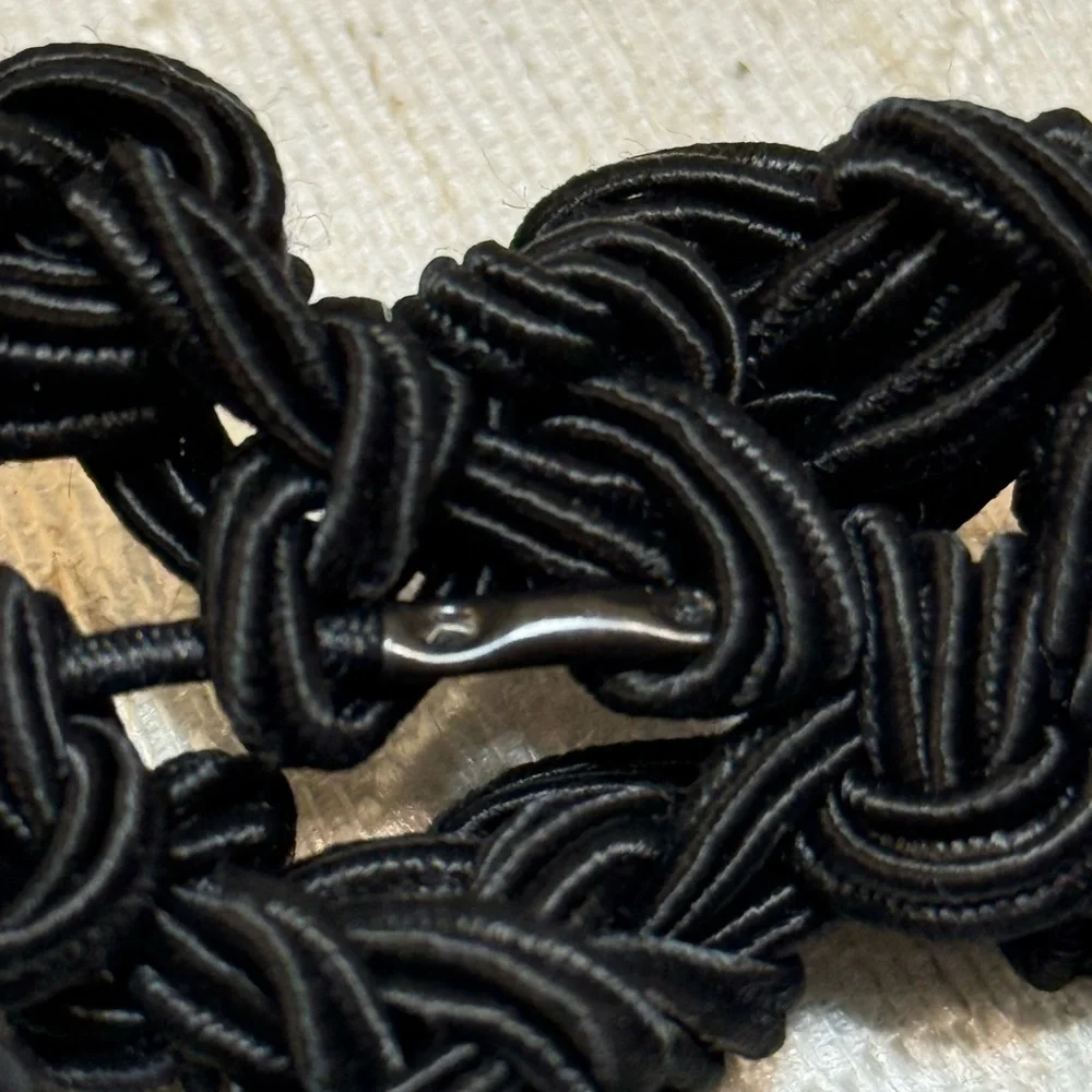 LELET NY Designer Hair Set: 3pc Black Beaded & Hand-Knotted‎ Luxury Scrunchies